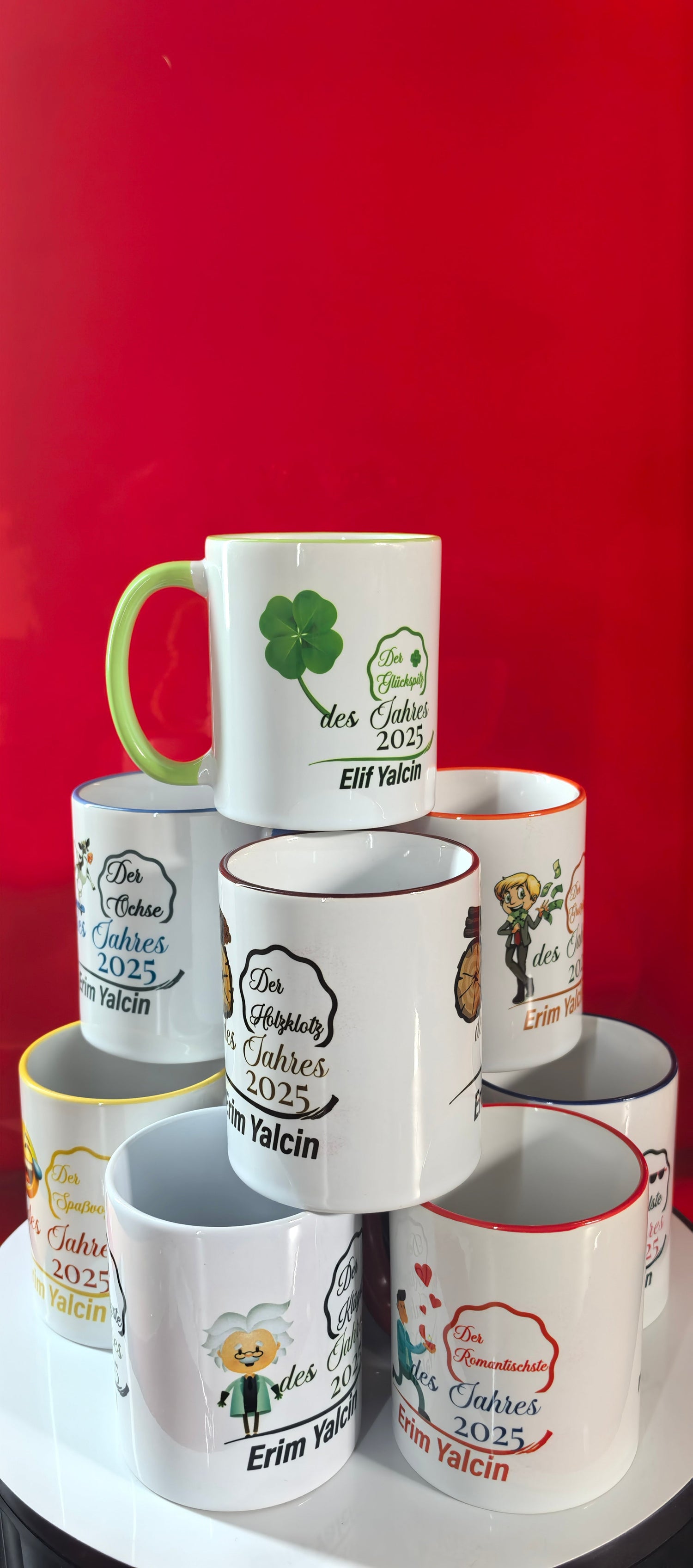 Tassen mit Wunschnamen