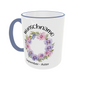 Personalisierte September Tasse mit Aster und Wunschname