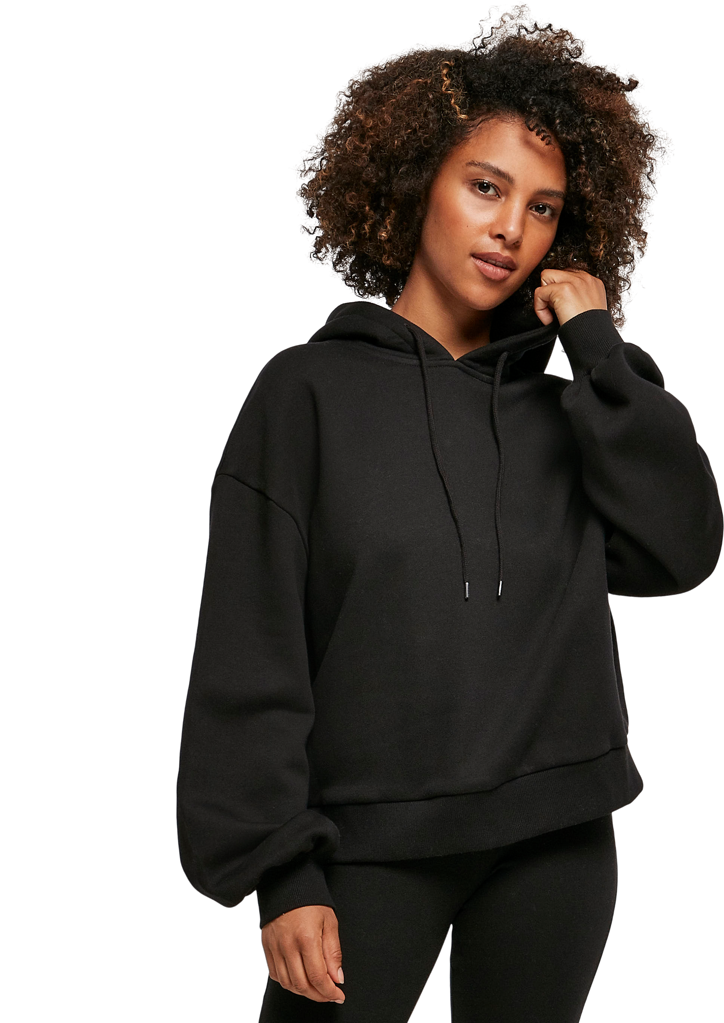 Oversized Damen Kapuzenpullover – 100 %Baumwolle 300 gsm – Flauschige Kapuze - weite Ärmel – Gemütlich & Stylisch