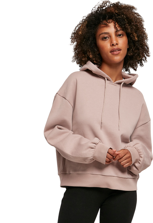 Oversized Damen Kapuzenpullover – 100 %Baumwolle 300 gsm – Flauschige Kapuze - weite Ärmel – Gemütlich & Stylisch