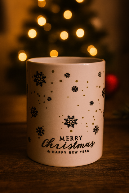 "Weihnachtstasse Schwarz Gold", "Tasse Kranz Gold", "Elegante Weihnachtstasse".