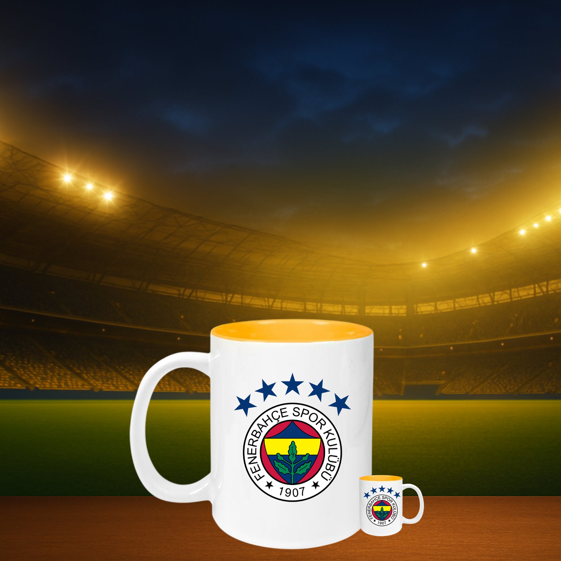"Als echter Kanarienvogel-Fan gehört diese Tasse in Ihren Schrank! Unsere Fenerbahçe Logo Tasse ist das perfekte Statement Ihrer Liebe zum Verein.