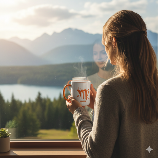 Edles Sternbild-Design mit Eigenschaften wie Analytisches Denken & Hilfsbereitschaft.