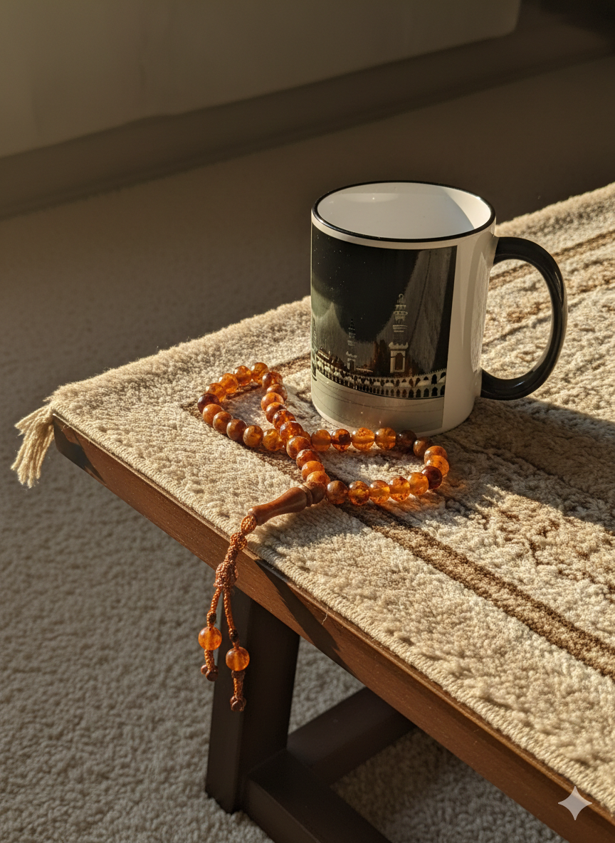 Ramadan Geschenk, islamisches Souvenir, spirituelle Keramiktasse