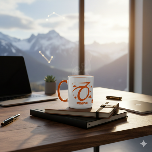 Strukturiert, ausdauernd und zielstrebig: Diese Tasse ist das perfekte Statement für alle, die zwischen dem 22. Dezember und 20. Januar geboren sind