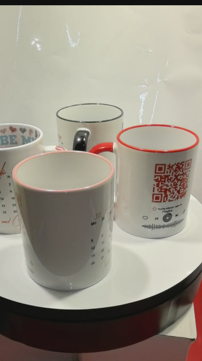 Personalisierte Valentinstags‑Tasse – Geschenk für Partner – Liebe & Herz Design – Name personalisierbar – Kaffeetasse für Paare – Geschenk zum Valentinstag
